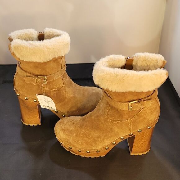 BRAND NEW GUESS DAMINA BLOCK HEEL PLATFORM BOOTS - Picture 6 of 16